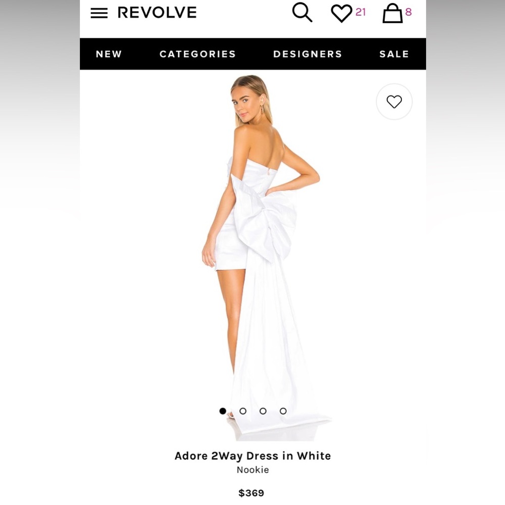 Adore 2way Dress in White